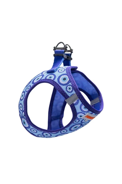 Pawstar Charm Air-mesh Göğüs Tasması Kedi Köpek Göğüs Tasması Nazar Boncuğu Desenli Köpek Tasması - Resim 4