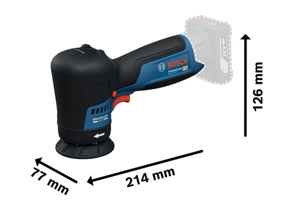 Bosch GPO 12V-77 Köşeli Polisaj Makinesi Solo - 2