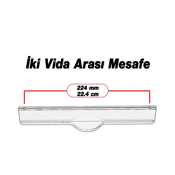 Saral Çizgili Antik Sarı Metal Kulp 224 mm 22.4 cm Mobilya Çekmece Mutfak Dolabı Dolap Kapak Kulplar - Resim 2