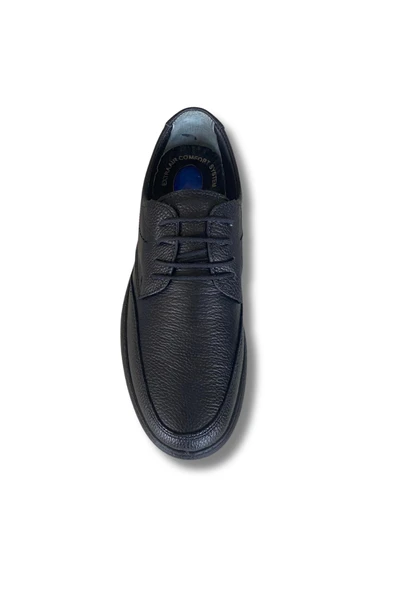 Belix Confort Bağcıklı Deri Erkek Ayakkabı 40-45 Siyah - 6