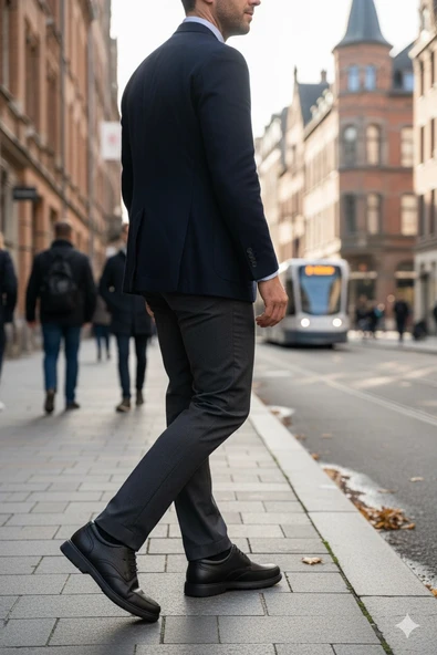 Belix Confort Bağcıklı Deri Erkek Ayakkabı 40-45 Siyah