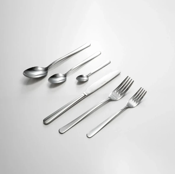 Fecra Royal 72 Parça Sade Çatal Kaşık Bıçak Takımı - 4