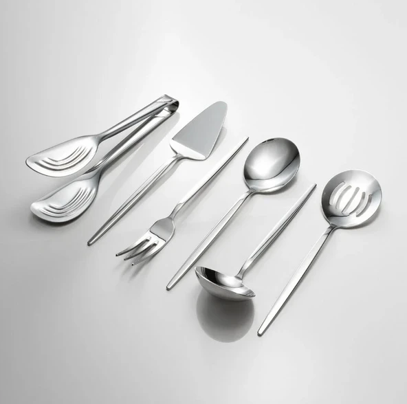 Fecra Luxe Silver 6 Parça Servis Seti Sade - 2