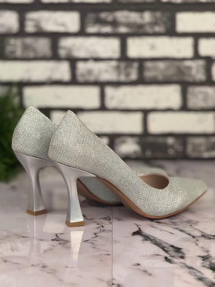 Ghattix B07 Stiletto Topuklu Zarif Şık Kadın Ayakkabı - 3