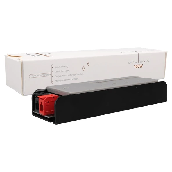 Ayt Powermaster PM-26843 12-24-36-48 Volt 4 Amper 100 Watt Metal Kasa Kademeli Adaptör Voltaj Göstergeli 148X43x27mm - 5