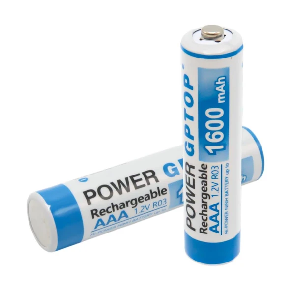 Powermaster PM-9539 Ni-MH 1.2V 1600Mah AAA Şarj Edilebilir Şarjlı İnce Kalem Pil (2'Li Paket) - 2