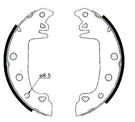 SWAPP 454001P Arka Fren Balatası Pabuc R12-M131-C15 Perçinli - Resim 3