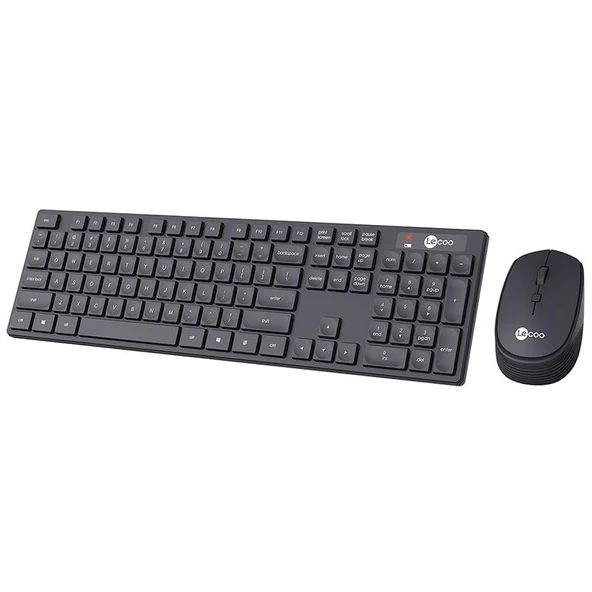 Lenovo Lecoo KM2001 Kablosuz Q Klavye Mouse Set Bilgisayar Pc Klavye Mouse Seti - 2