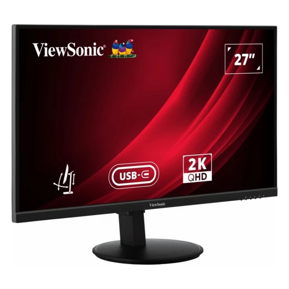 ViewSonic VG2709-2K-MHDU-2 27" 100Hz 4Ms HDMI+DP+USB-C HDR WQHD IPS Pivot Vesa Monitör - Resim 2