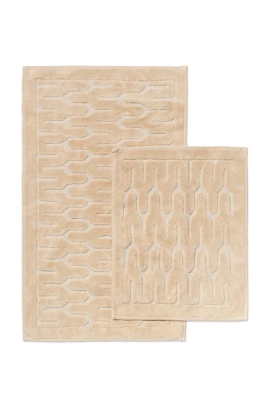 SENAX Yay Desenli 2'li Banyo Paspas Seti - %100 Pamuk ürün görseli 1