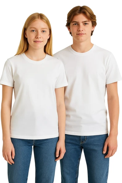 Bisiklet Yaka Basic Yetişkin Tişört - Alc - 5