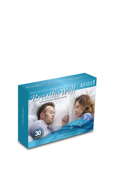 Kifidis BreatheWell Trasparan Burun Bandı Yetişkin 30 Adet - 1