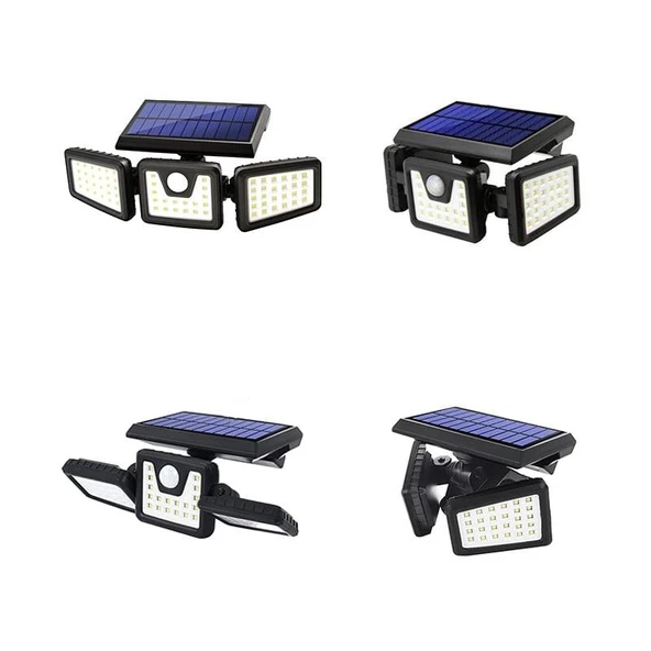 Ayt Powermaster MX-W771A Sensörlü 3 Modlu 74 Ledli Solar Güneş Enerjili Bahçe Aydınlatmalı Duvar Lambası - 2