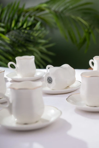 İSTANBUL PORSELEN Rana 6'lı Kahve Fincan Takımı - 5