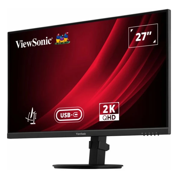 ViewSonic VG2709-2K-MHDU-2 27" 100Hz 4Ms HDMI+DP+USB-C HDR WQHD IPS Pivot Vesa Monitör - Resim 3