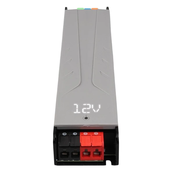 Ayt Powermaster PM-26846 12-24-36-48 Volt 11 Amper 400 Watt Metal Kasa Kademeli Adaptör Voltaj Göstergeli 238X51x30mm - 3