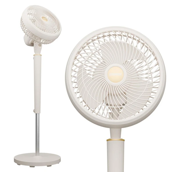 Everest Fan12 Dynabreeze 9 İnç 70 Watt 3 Hız Kademeli 2000RPM Çift Motorlu Vantilatör Krem Gold