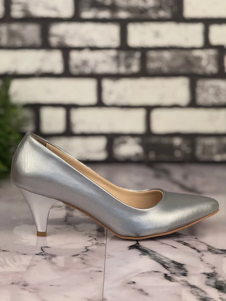 Ghattix B03 Stiletto Topuklu Zarif Şık Kadın Ayakkabı - 1