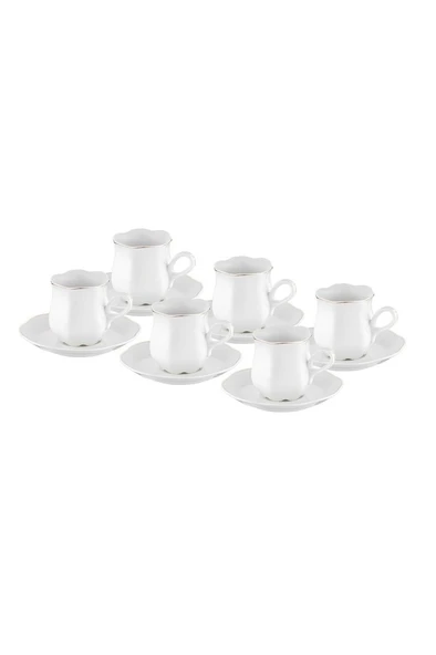 İSTANBUL PORSELEN Rana 6'lı Kahve Fincan Takımı - 2