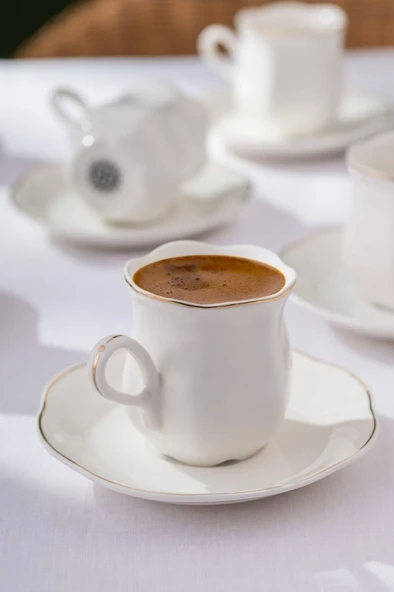 İSTANBUL PORSELEN Rana 6'lı Kahve Fincan Takımı - 3