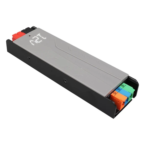 Ayt Powermaster PM-26839 12 Volt 10 Amper 120 Watt Slim Metal Kasa Adaptör Voltaj Göstergeli 189X51x27mm - 2