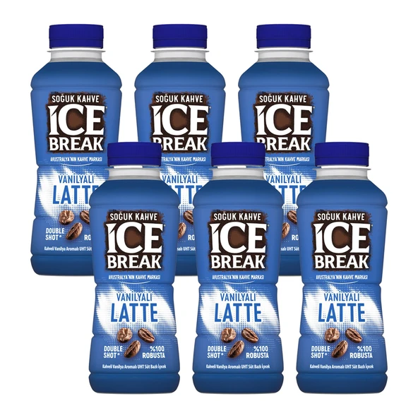 Ülker Ice Break Vanilyalı Latte 375 ml 6 lı ürün görseli