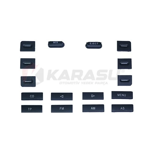 GOLF MK5 JETTA TİGUAN TOURAN TOUAREG CADDY EOS PASSAT RADYO DÜĞME TAKIM