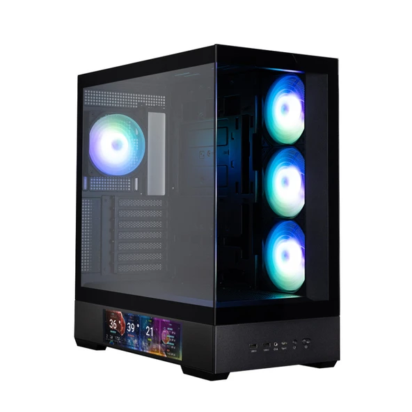 ZALMAN P40 DS BLACK ATX MID TOWER SIYAH KASA 2 X USB 3.0, 1 X USB Type-C,1 X Mikrofon, 1 X Kulaklık, 4x 120mm ARGB Fan ürün görseli