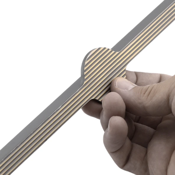 Saral Çizgili Antik Sarı Metal Kulp 512 mm 51.2 cm Mobilya Çekmece Mutfak Dolabı Dolap Kapak Kulplar - Resim 5