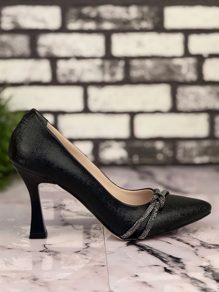 Ghattix B19 Stiletto Topuklu Zarif Şık Kadın Ayakkabı - 5