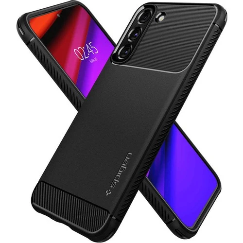Spigen Samsung Galaxy S22 Plus 5G Kılıf Rugged Armor Matte Black - ACS03952 - Resim 2