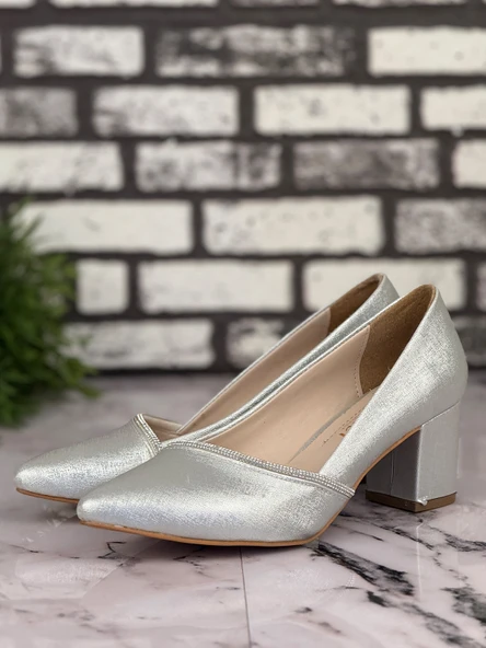 Ghattix B18 Stiletto Topuklu Zarif Şık Kadın Ayakkabı - 6