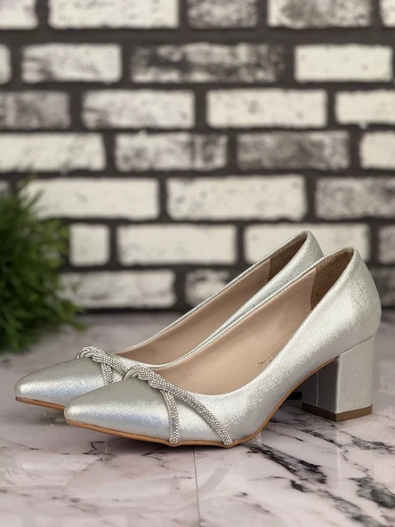 Ghattix B17 Stiletto Topuklu Zarif Şık Kadın Ayakkabı - Resim 6