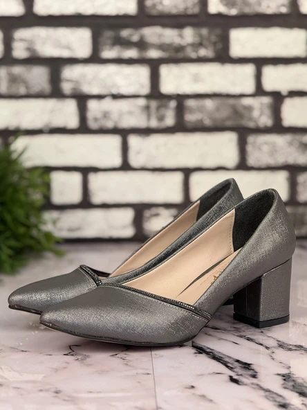 Ghattix B18 Stiletto Topuklu Zarif Şık Kadın Ayakkabı - 2
