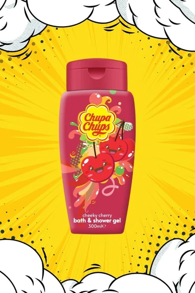 Chupa Chups Banyo Ve Duş Jeli 300ml Kiraz Bath & Shower Gel - Resim 4