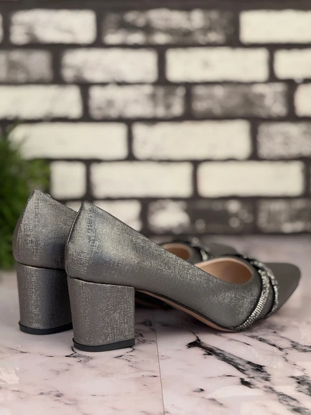 Ghattix B17 Stiletto Topuklu Zarif Şık Kadın Ayakkabı - Resim 3
