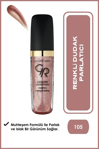 Golden Rose Color Sensation Lipgloss 105 Dudak Parlatıcısı 5,6 ml - 1