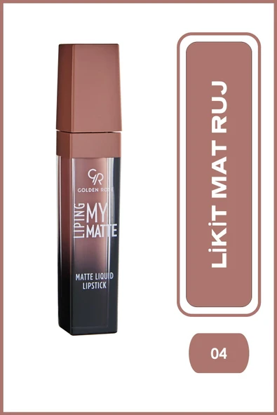 Golden Rose Liping My Matte No: 04 - Likit Mat Ruj - 8691190434724 - 1