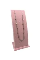 Süet Kumaş Pembe Renk Ayaklı 17/8,5 cm Kolye Sergileme Dekoru ürün görseli