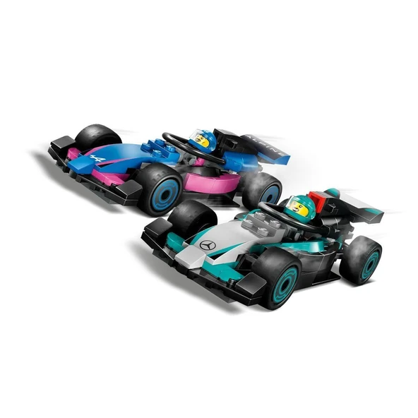60444 Lego City F1 Garajı ve Mercedes-AMG ve Alpine Arabaları 678 parça +7 yaş - Resim 5