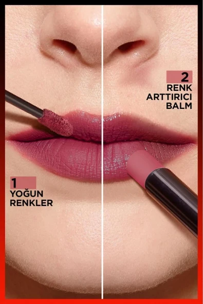 L'Oreal Paris L'oréal Paris Infaillible 2-step 24 Saat Kalıcı Likit Ruj & Balm - 302 Rose Eternite - 5