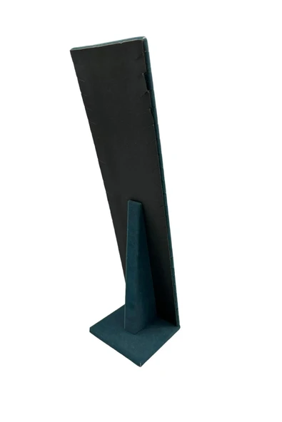 Moscow Model Süet Kumaş Haki Yeşil Renk 40/10 Cm Ayaklı Takı Sergileme Standı - Resim 3