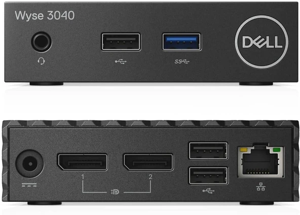 DELL Wyse 3040 1.44 GHz x5-Z8350 240 g Siyah İnce İstemci masaüstü-PC mini (1,44 GHz, X5-Z8350, IntelAtom, 1,92 GHz, 2 MB, 8 GB) - 4