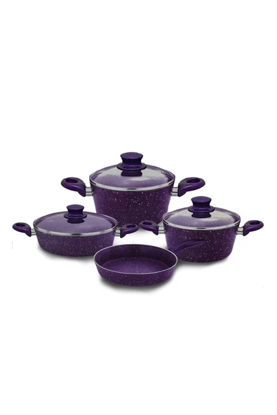 Assos Elita 7 Parça Mor Tencere Tava Seti ürün görseli