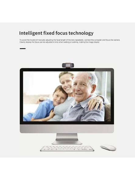 CoverZone WebCam 1080P Konferans Kamera Dahili Mikrofon Chat Görüntülü Sohbet Yayın Kamerası Hd Video Web cam Kamerası ZR620 - Resim 4