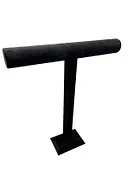 Süet Kaplama Siyah Renk Uzun Kolye - Tesbih Sergileme Standi ürün görseli