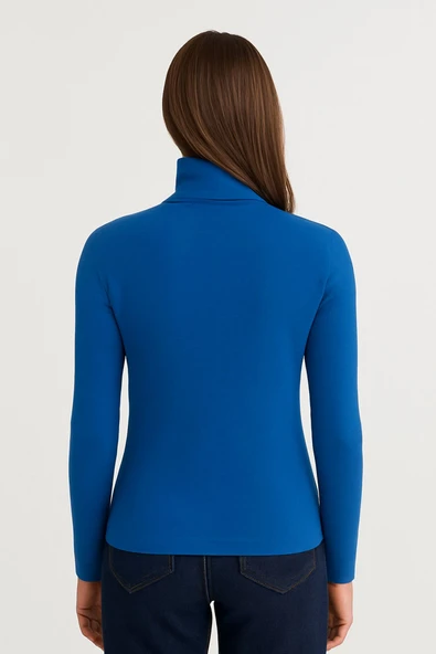 ribac 3'lü Paket Kadın Basic Tam Balıkçı Yaka Kazak - Resim 6