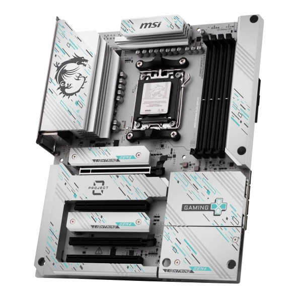 MSI B850 Gaming Plus PZ WiFi DDR5 (8200MHz)OC M.2 DP/USB-C PCIe 5.0 AM5 ATX Anakart - Resim 3