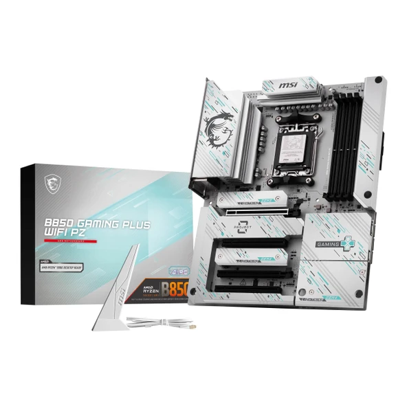 MSI B850 Gaming Plus PZ WiFi DDR5 (8200MHz)OC M.2 DP/USB-C PCIe 5.0 AM5 ATX Anakart ürün görseli 1