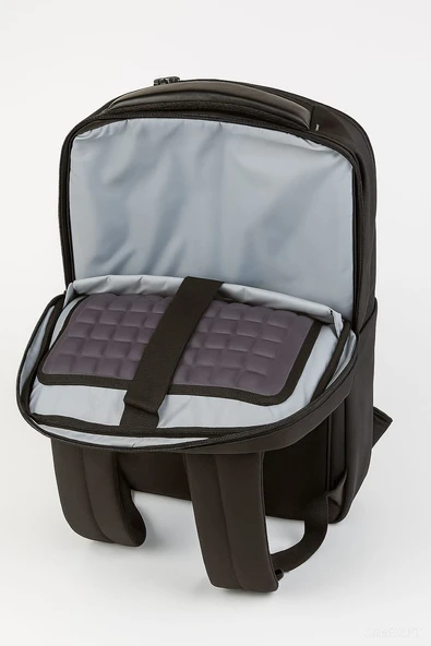 Laptop Sırt Çantası 15.6 inç - Deri Detay, Su Geçirmez, Hafif, Çok Gözlü 8683255013968 - 3